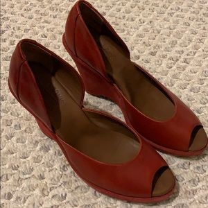 Kork-Ease Red Wedge Shoe